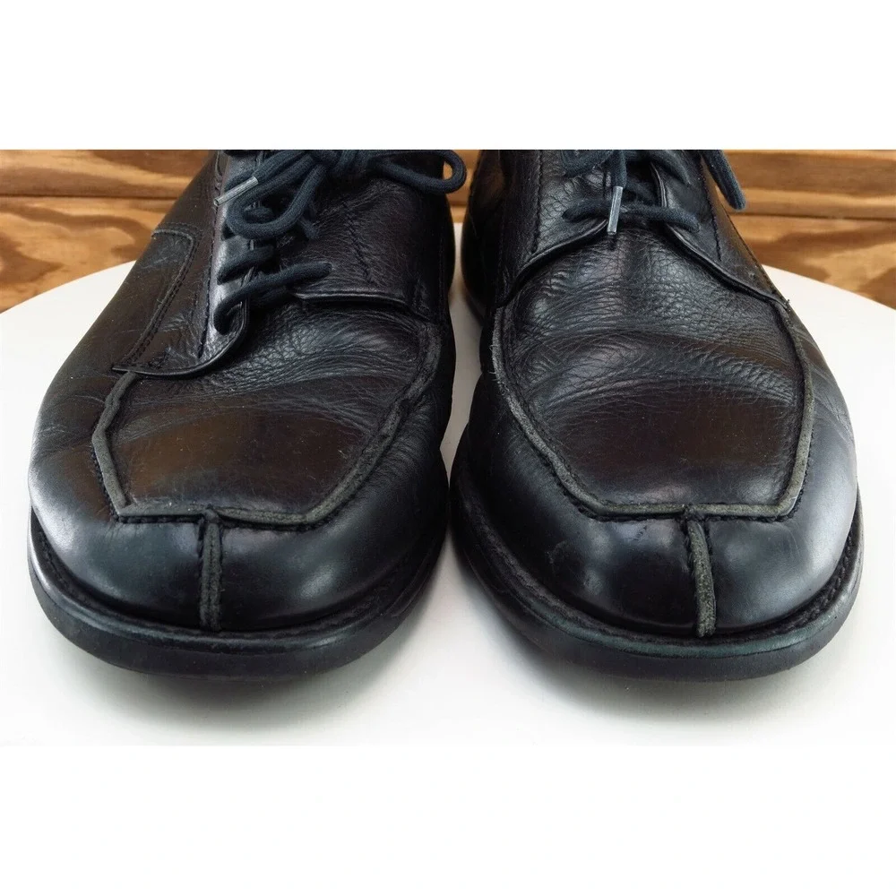 Clarks Travel Soft Shoes Sz 11.5 M Black Derby Oxfords Leather‎ Men 34645
